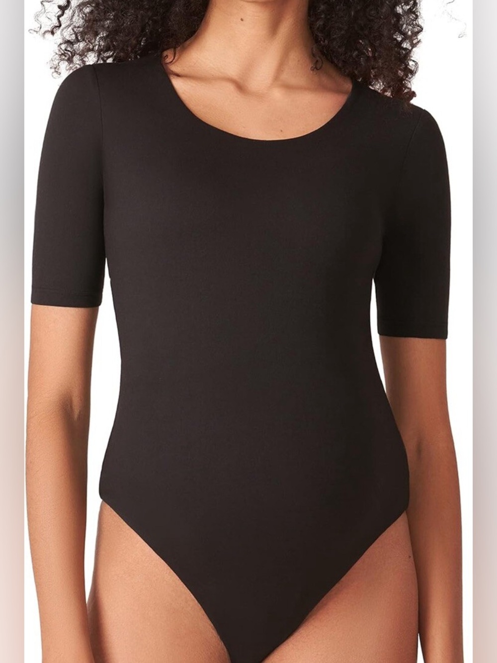ASOS Black Short Sleeve Scoop Neck Bodysuit